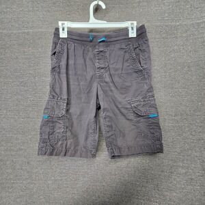 Urban Pipeline Boys Cargo Shorts Gray Elastic Waist Size L 14/16 Cotton